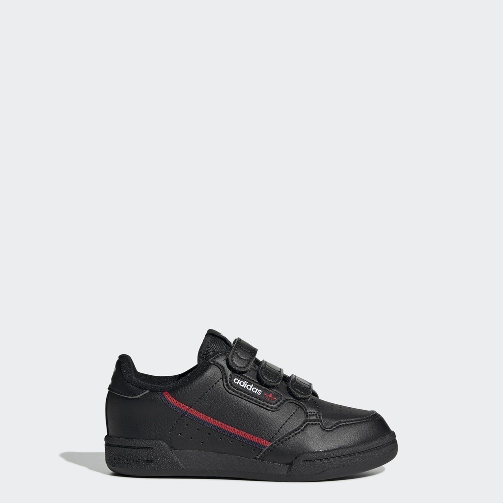 adidas ไลฟ์สไตล์ รองเท้า Continental 80 เด็ก สีดำ EH3223