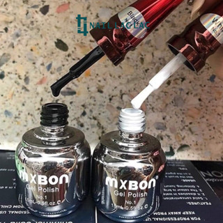 MXBON สีทาเล็บ สีขาว ดำ กะทิ