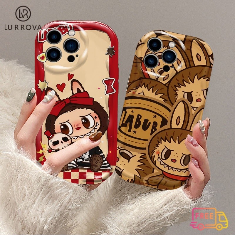 เคสโทรศัพท์realme C61 Note 60 C67 C55 C53 C33 C31 C51 C30 C35 หมายเหตุ 50 Realme 10 Realme C21Y C25Y Realme C15 C25 5S 5I C2 Narzo 50A Primeน่ารักLabubuกันกระแทกTPUโทรศัพท์มือถือกรณี