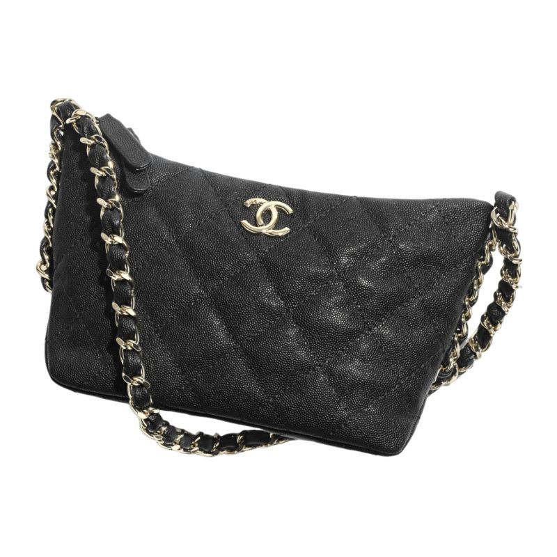 Chanel/Chanel women's bag hobo piccola grain calf leather diamond patterned quilted homeless