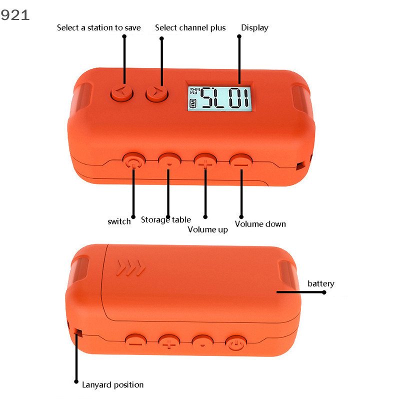 Nuannubbb Mini Pocket วิทยุ FM แบบพกพา 50-108MHZ เครื ่ องรับสัญญาณวิทยุเสียงพร ้ อมจอแสดงผล LCD กีฬากลางแจ ้ งวิทยุมือถือตัวรับสัญญาณราคาไม ่ แพง