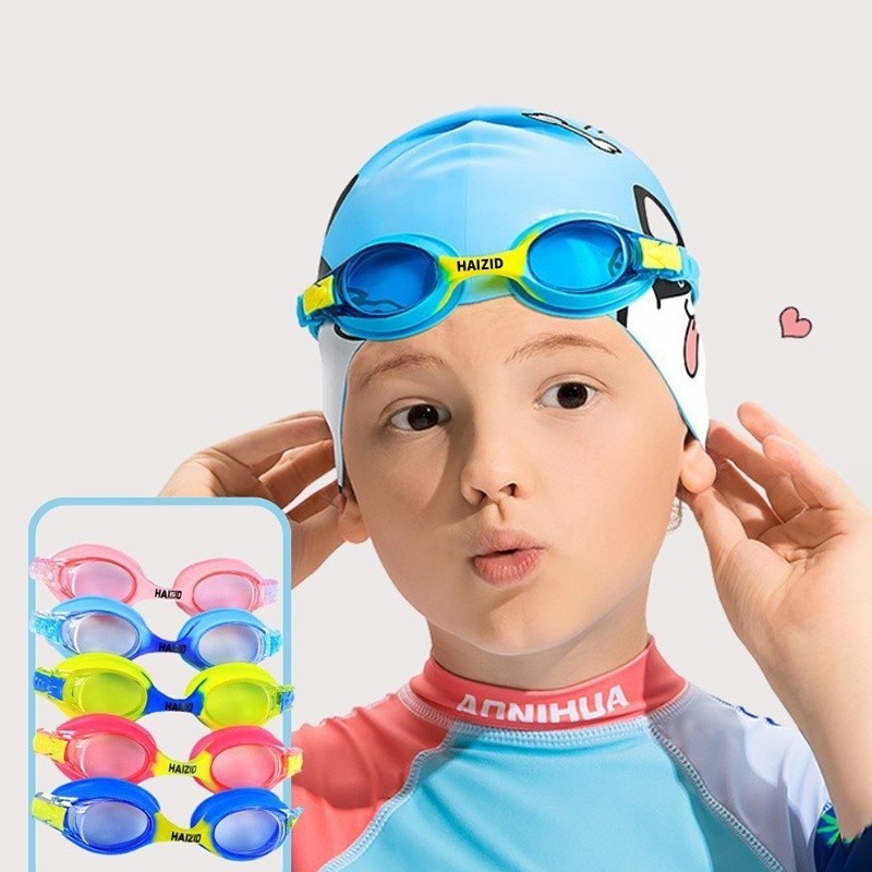 Kids Anti-Fog UV Swimming Goggles For Children Diving Adjustable Waterproof Junior Goggles