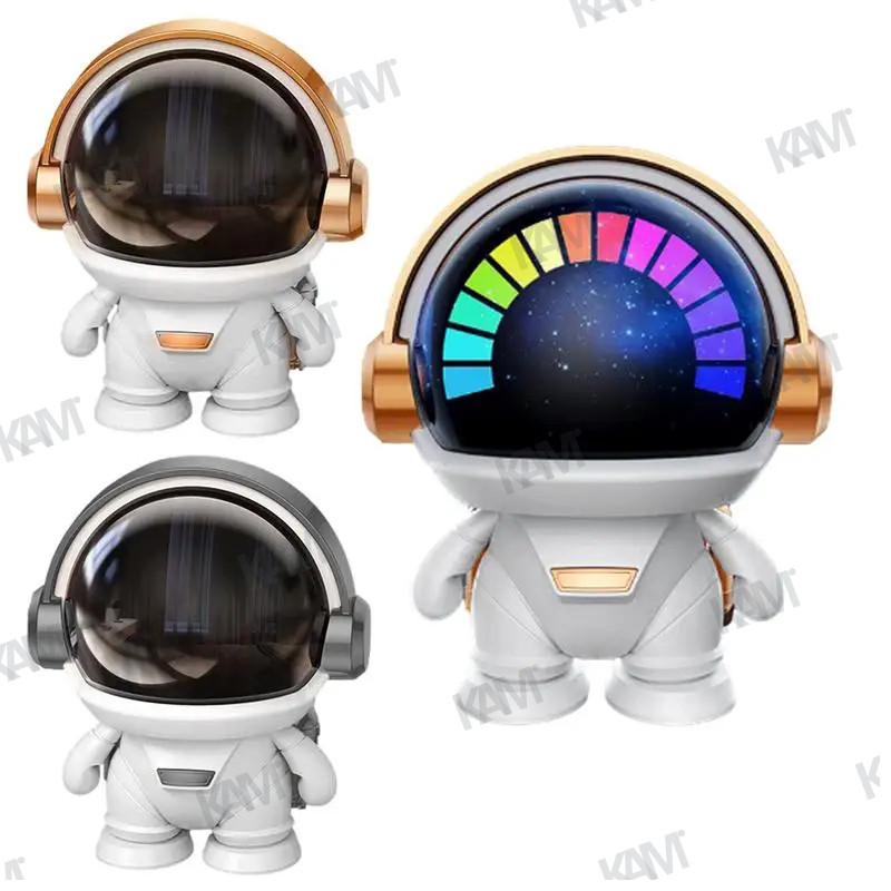 Kam ใหม่ LED นักบินอวกาศลําโพงบลูทูธลําโพง Hi-Fi ลําโพงพกพาสเตอริโอ TWS Couplet น่ารักเดสก์ท็อป Space หุ่นยนต์ซับวูฟเฟอร์พร้อมไฟ RBG ลําโพงไร้สายกลางแจ้ง - รูปที่ 6
