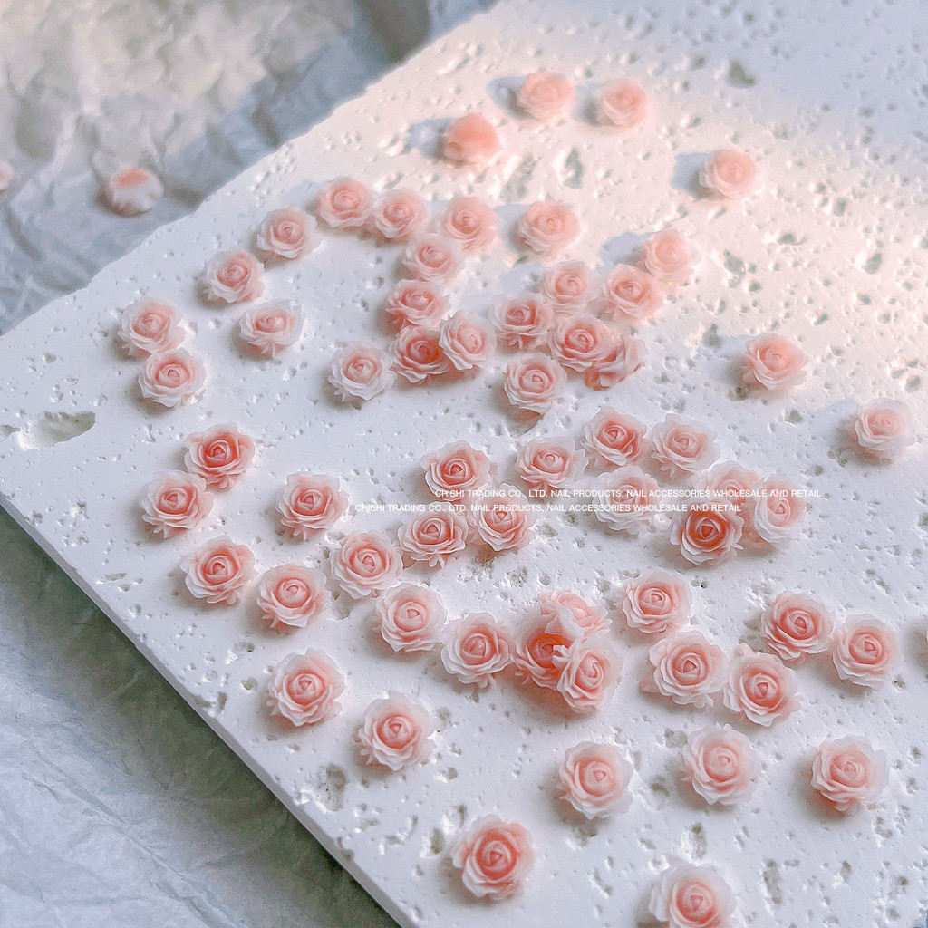 เล็บตกแต่งเล็บสติกเกอร์เล็บ Rhinestone คริสตัล Camellia Rose ดอกไม้ชุด 50 ชิ้น KOUDAN - รูปที่ 3