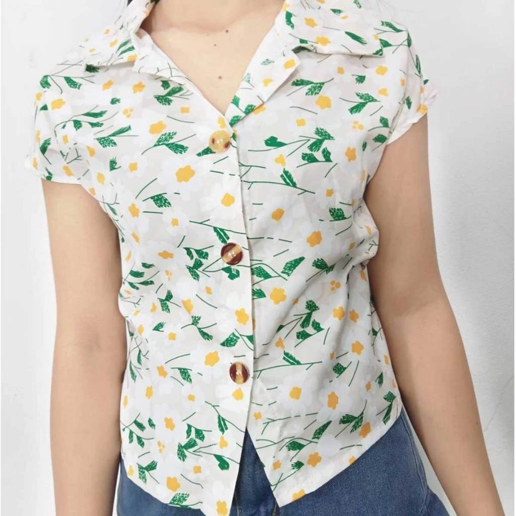Jany เสื้อลายดอกไม้แขนสั้น สำหรับผู้หญิง thumbnail 3
