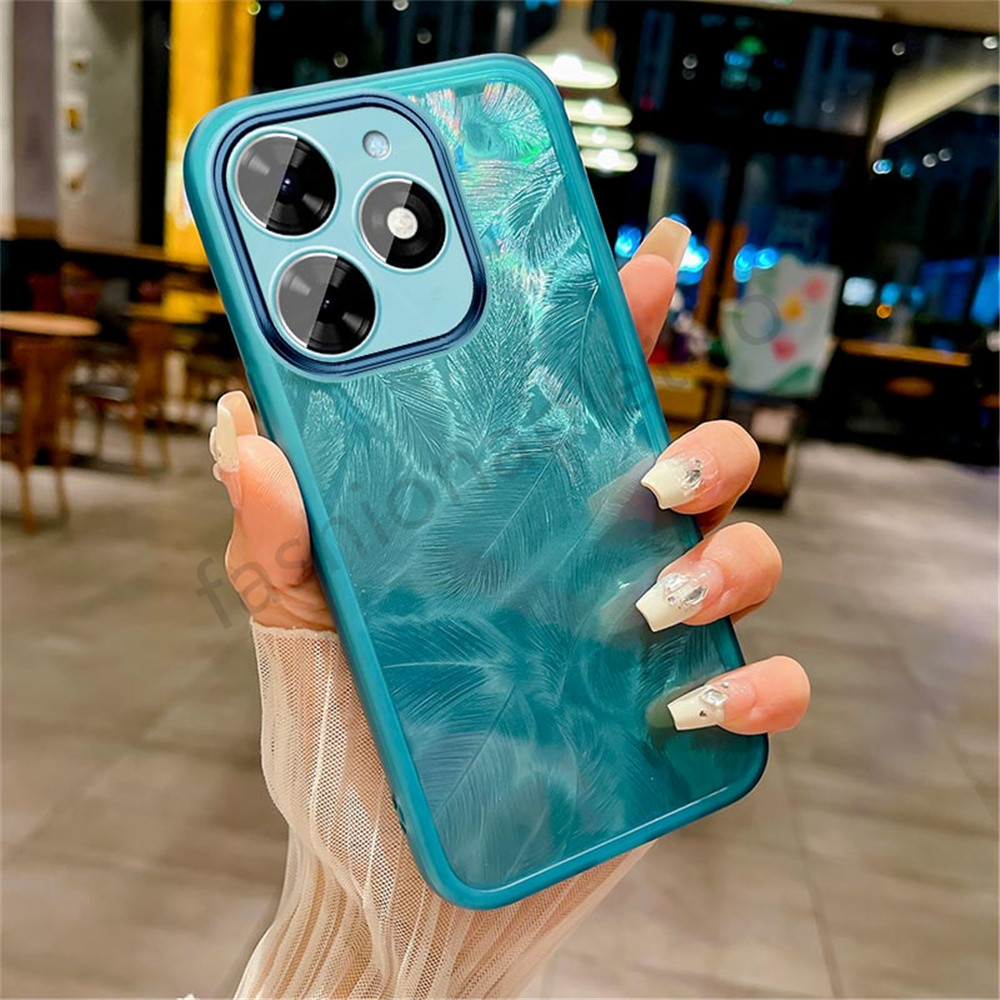 ปลอกสําหรับ Tecno Spark 20 C Spark20C Spark 20 pro 20pro + Spark20pro + Pop 8 Pop8 เคสโทรศัพท์ซิลิโคนฟอยล์ Bling Glitter โปร่งใสใสกันกระแทกปกหลัง