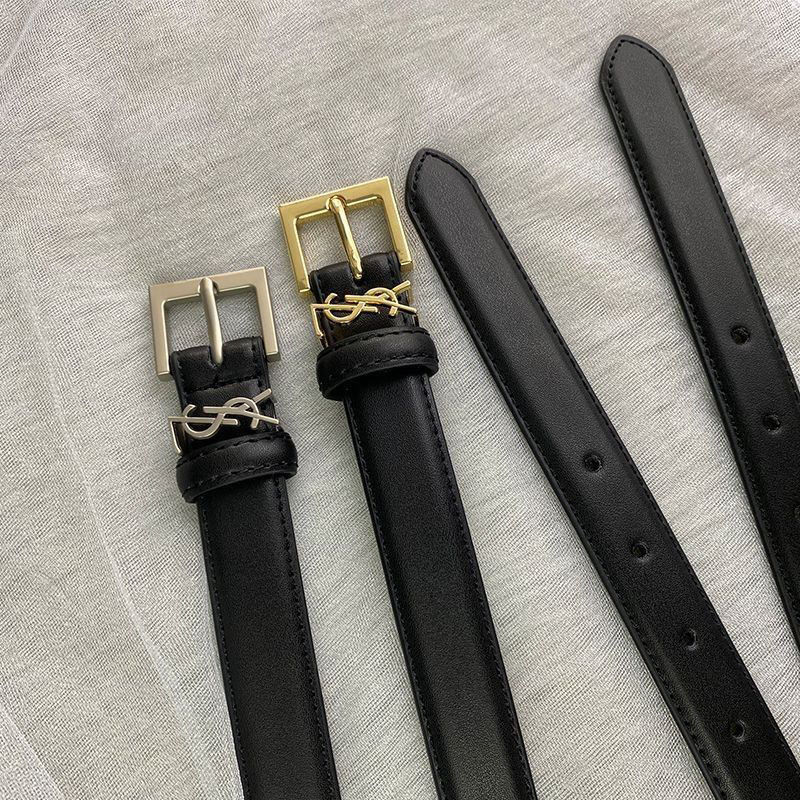 2023 สไตล ์ ใหม ่ Yangshulin 2.5 ซม.ตัวอักษร Pin Buckle All-Match Simple ร ้ อนขายกางเกงเข ็ มขัด