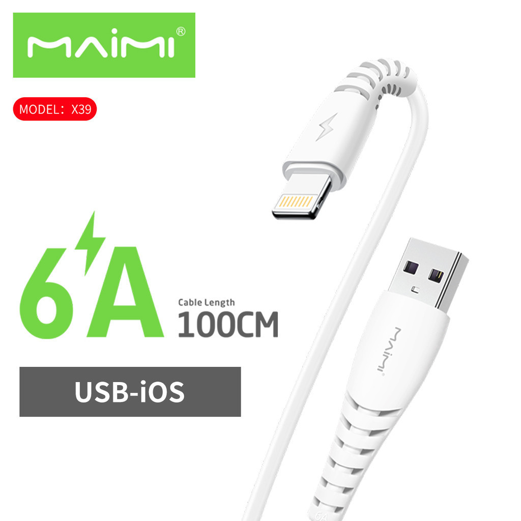 Maimi สายชาร์จ (รุ่นX39) (สายUSB) / (รุ่นX39PD) สายType C ​​​​​​​สินค้ามีการรับประกันคุณภาพ