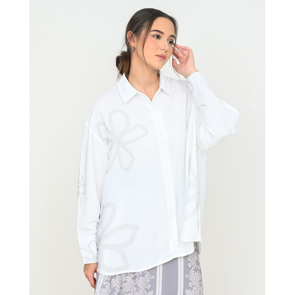 Geulis.id VELMA SHIRT / PRINTED BLOUSE / เสื้อท็อปผู้หญิง (3 สี)