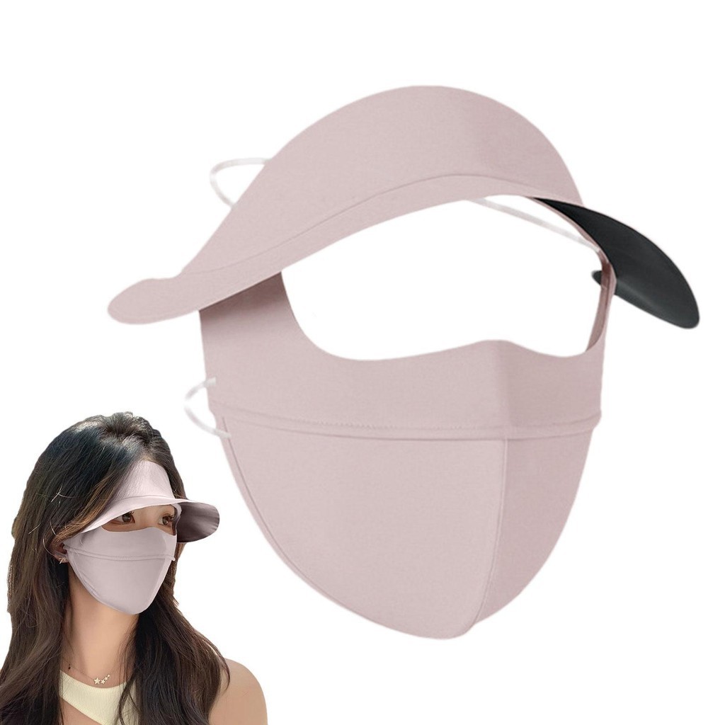 Upf 50 + Breathable Face Shield UV Protection Face Cover สามมิติ Full Face Sun Protection Mask fitnesth