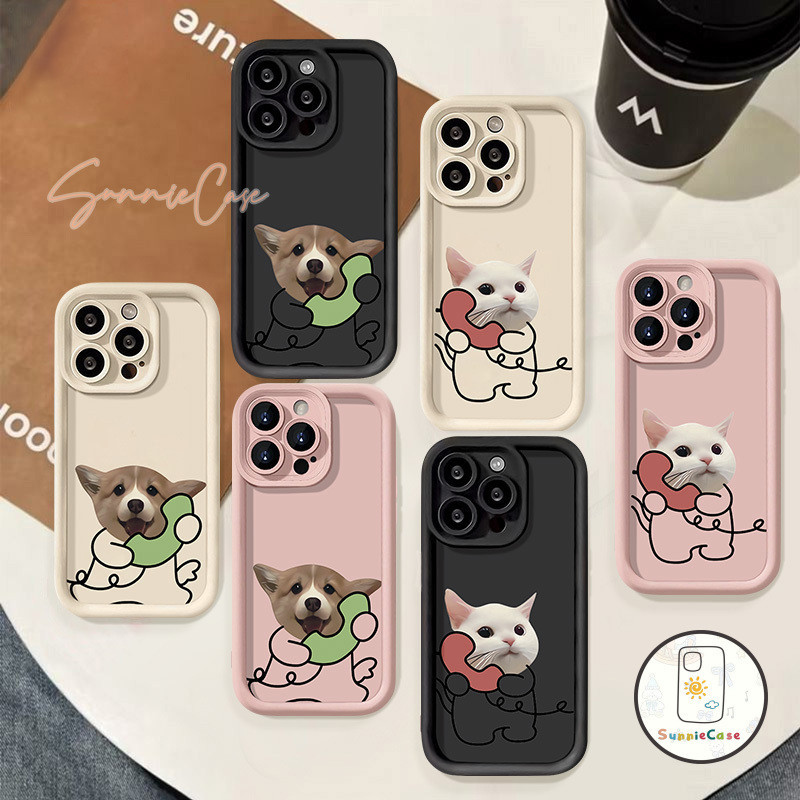 การ์ตูนน่ารักลูกแมวน้อย สำหรับ Samsung A05s A12 A02s A15 A05 A13 A14 A03s A32 A24 A34 A23 A54 A53 A50 A21s A25 A03 A52
