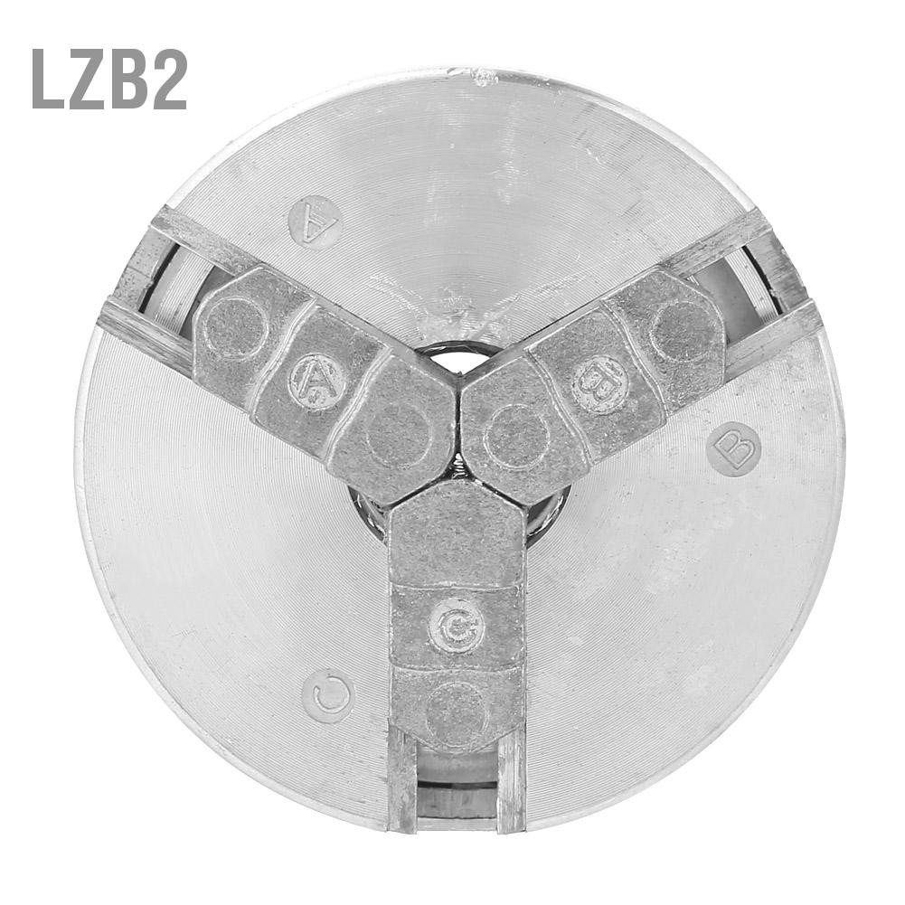 LZB2 Z011 สังกะสีอัลลอยด์ 3-Jaw Chuck Clamp อุปกรณ์เสริมสำหรับเครื่องกลึงโลหะขนาดเล็ก