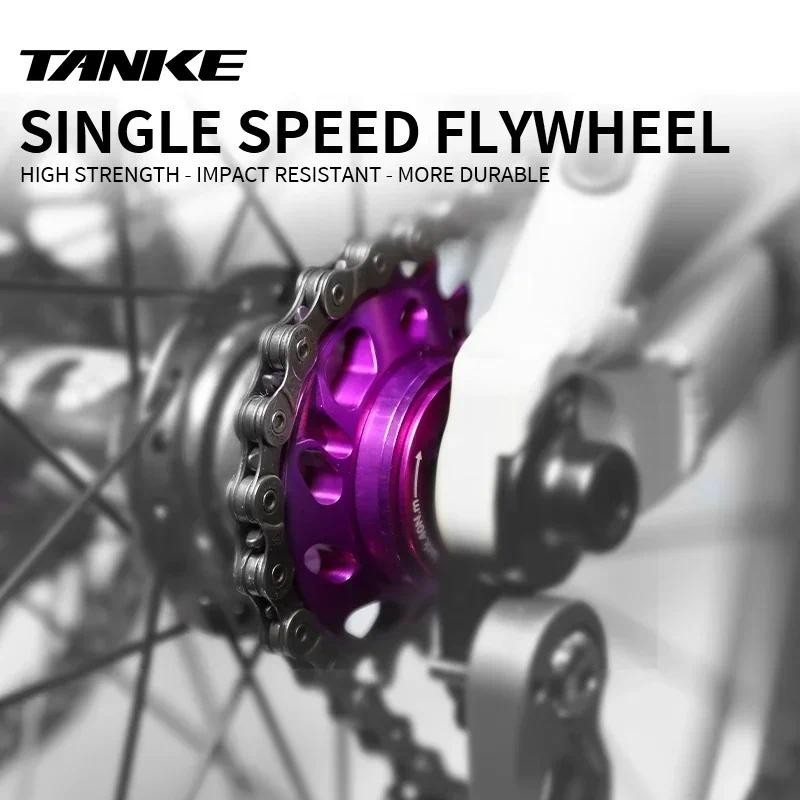 Single Speed Flywheel Conversion Kit,18T,Cassette Cog,MTB Road Bike Sprocket for Freewheel Chain,7075 aluminum alloy CNC