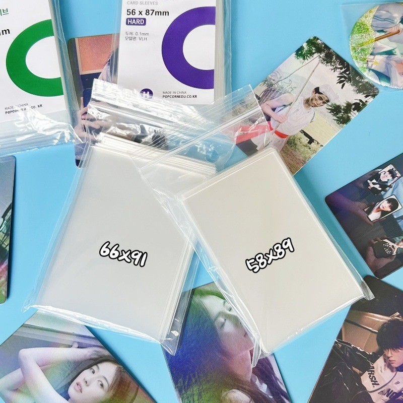 ฟิล์มป้องกันการ์ดเกมป๊อปคอร์น Kpop 20d มม. 50 ชิ้น