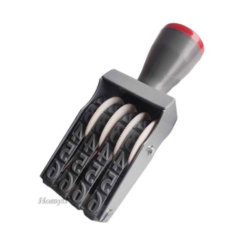 [Homyl1] Numbering Stamp Numeric Rolling Commercial Symbol Supplies Rolling Stamp 4 หลักหมายเลขล้อลูกกลิ้งวันที่