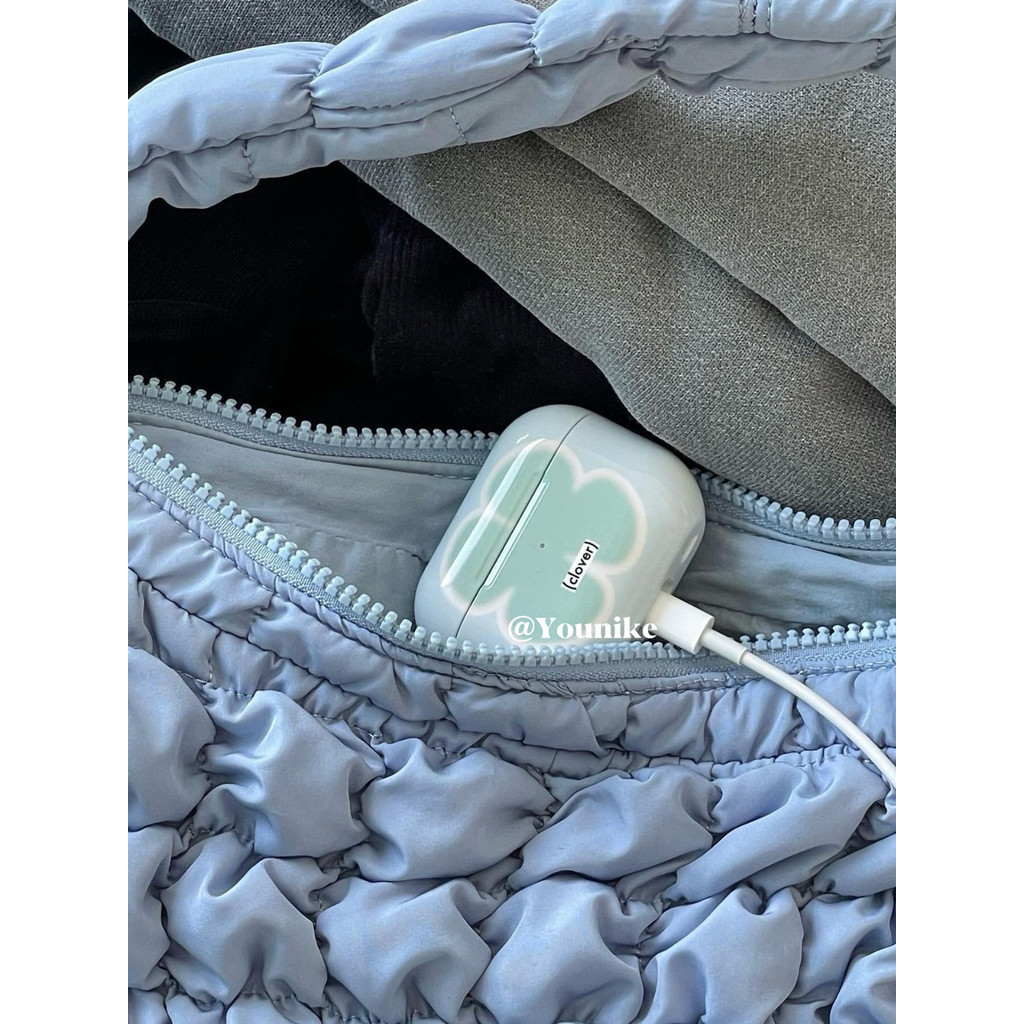เกาหลีนําเข ้ า ins niche ภาษาอังกฤษส ่ วนบุคคลเหมาะสําหรับ airpods1/2 Apple หูฟังบลูทูธไร ้ สายเคสป ้ องกัน airpods pro2/3 protectiv