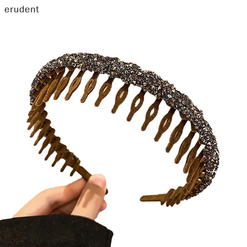 Erudent Simple Flocking Hair Band ผู้หญิงฤดูใบไม้ร่วงฤดูหนาวกํามะหยี่ฟัน Anti Slip Hairpins Headwear Hairpin อุปกรณ์เสริมผมใหม่