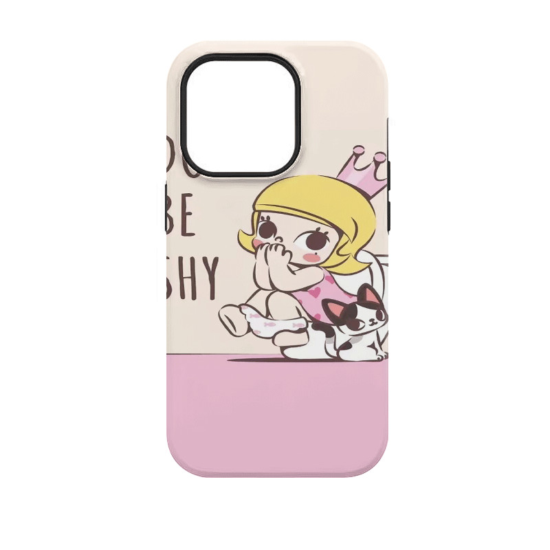 Popmart เคสโทรศัพท ์ 2 ชั ้ น iPhone11 12 13 14 15 12Promax 13Promax 14plus 14Promax X XS XR IWQF