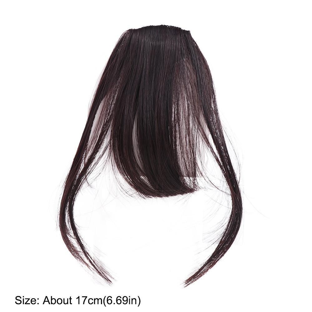 วิกผมหน้าม้า.Blunt Bangs, เพิ่มเติมผมด้านบนสำหรับทรงผม, วิกผมสังเคราะห์สำหรับผู้หญิง - รูปที่ 7