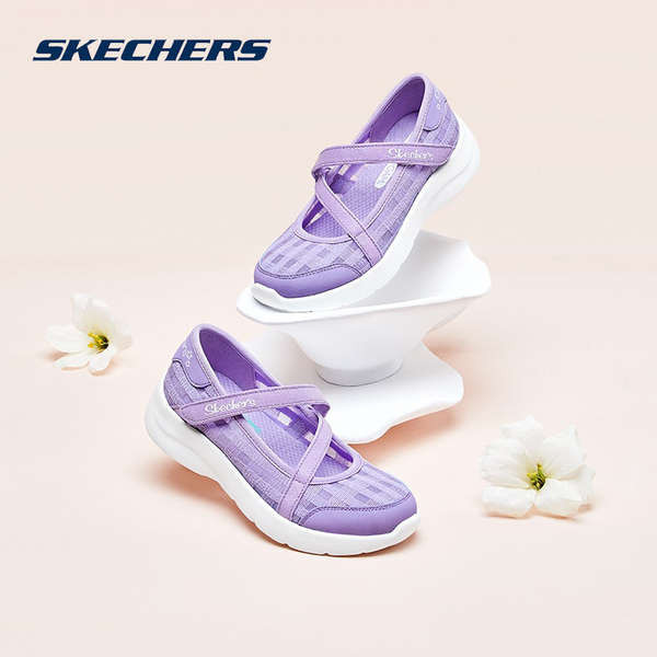 รองเท้า skechers skechers go walk Skechers รองเท้าเจ้าหญิงแมรี่เจนสำหรับเด็กผู้หญิงรุ่นใหม่ฤดูร้อนรองเท้าลำลองพื้นนิ่มแฟชั่น302559L