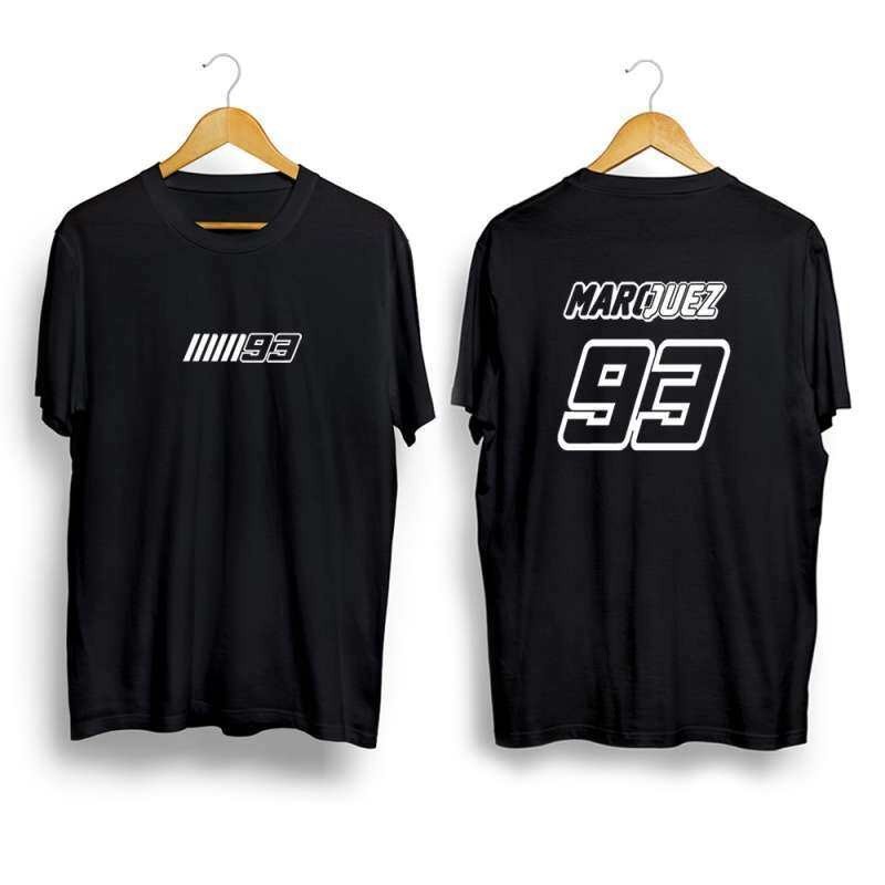 （จัดส่งทันที）แฟชั่น Kaos marc marquez motor gp pembalap baby alien he King of Crasher Marc JP + Belakang เสื้อยืด