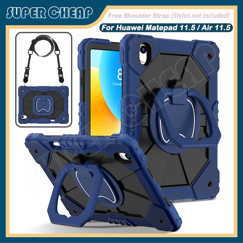 สําหรับ Huawei Matepad 11.5 2023 Matepad Air 11.5 2023 360° ฝาครอบขาตั ้ งจับหมุนได ้ เคสกันกระแทกสําหรับงานหนัก