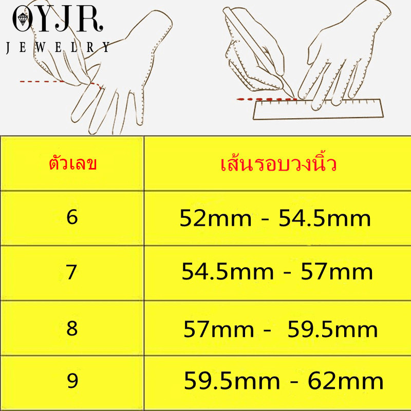 OYJR แหวนเพชรสวยๆ แหวนสแตนเลสแฟชั่นสำหรับผู้หญิง ราคา ถูกที่สุด ดีลบีเคเค แกลเลอรีภาพที่ 2