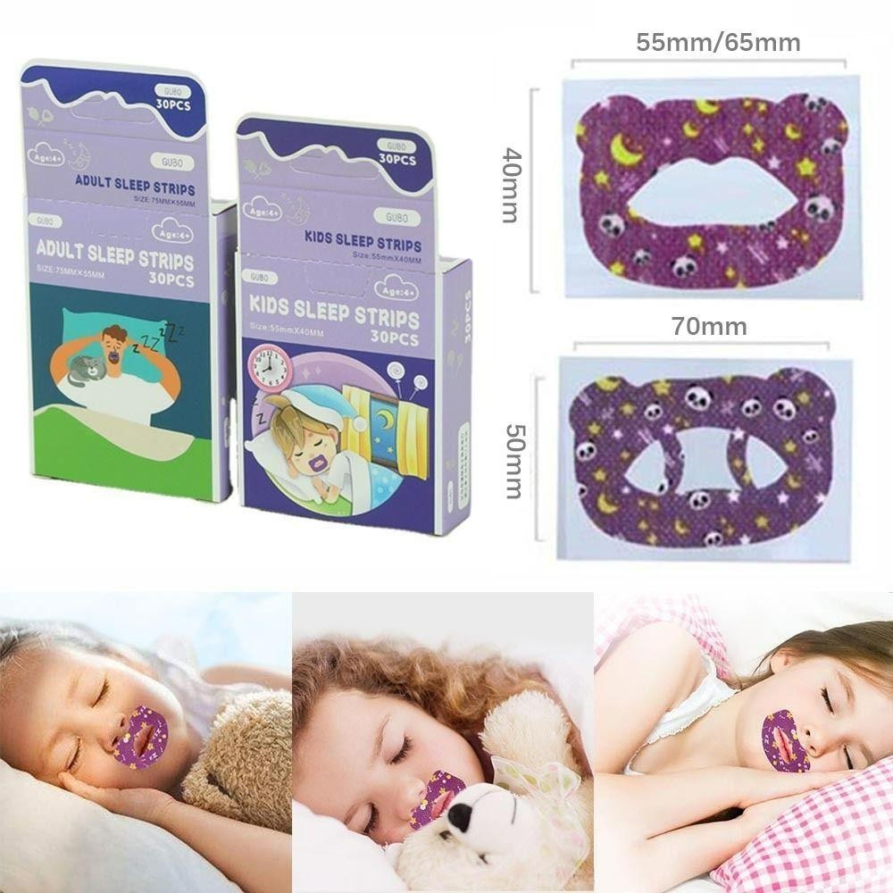 Kicv 30 ชิ้นเทปปิดปาก, การดูแลสุขภาพผ้าไม่ทอแผ่นแปะหายใจปาก, หยุดกรนช่วยนอนหลับสติกเกอร์ป้องกันการกรน - รูปที่ 5