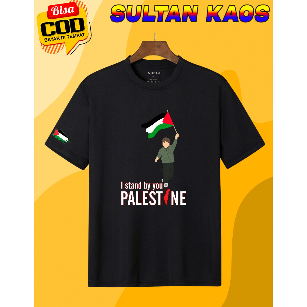 2024🔥Katun -Stand By You Palestine Sultan Kaos89 Baju Cotton Distro Stand By You Palestine Moslem Sa