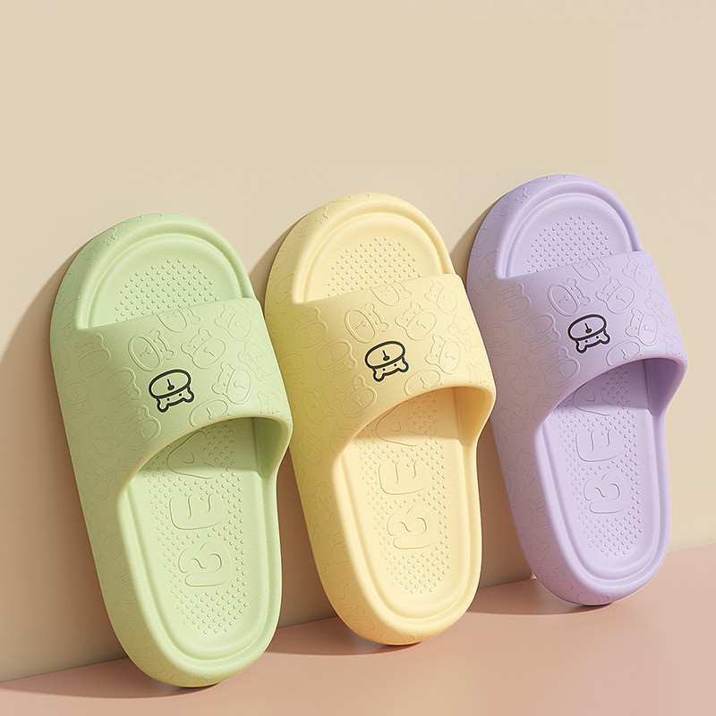 Ayuer ขนาด 30-49 Summer Boys & Girls Simple Bear Family รองเท ้ าแตะกันลื ่ น