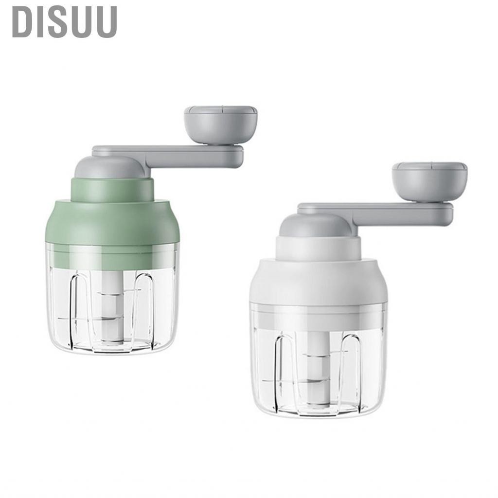 Disuu Garlic Chopper Food Processor  Manual Efficient Mix Well Wear Resistant for Home Kitchen