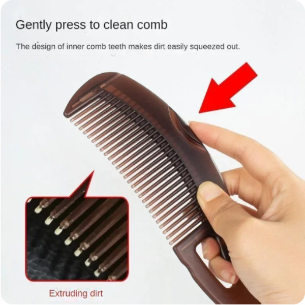 Anti-รังแคนวดหวี Anti-Static Tangling แปรงผมกด Anti-รังแคน ้ ํามันนวดทําความสะอาดหวีจัดแต ่ งทรงผมเครื ่ องมือ