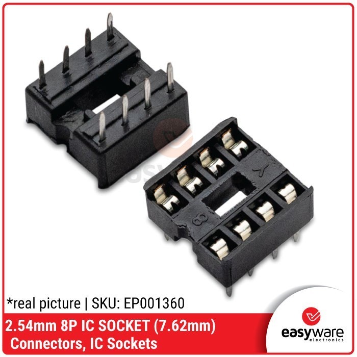 DC99 IC SOCKET IC SOCKET 8P 8 PIN IC SOCKET - ขามาตรฐาน