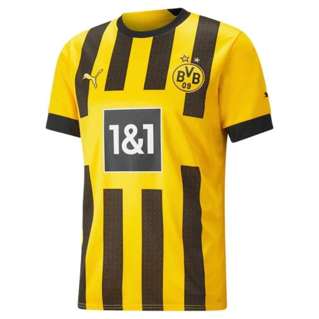 เสื ้ อฟุตบอล Borussia Dortmund Men 's Jersey with Black Stripes