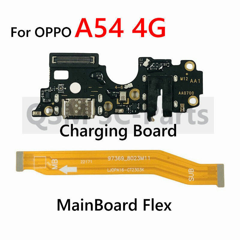 สําหรับ OPPO A54 4G Charger USB แท่นชาร์จพอร์ตบอร์ดเชื่อมต่อเมนบอร์ดหลัก Flex Cable