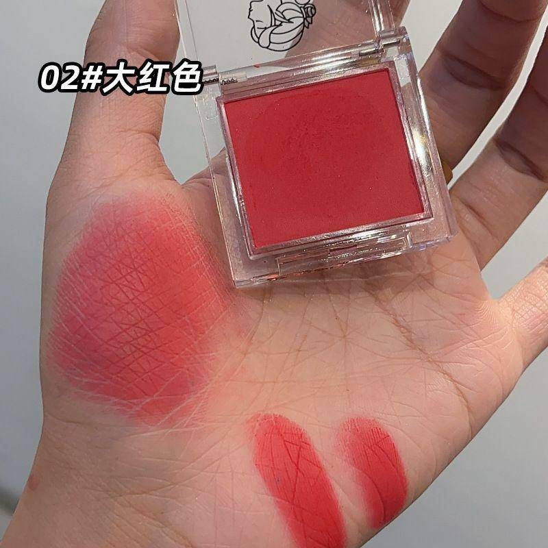 อายแชโดว์สีแดงความอิ่มตัวสูง Monochrome Matte สีเหลือง Blue Eye Shadow สี Rendering Easy Coloring Stage แต่งหน้ากันน้ํา