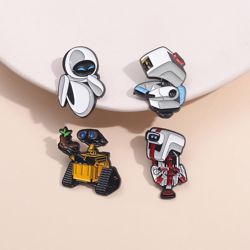 Creative หุ ่ นยนต ์ Pins เข ็ มกลัดการ ์ ตูนตลกหุ ่ นยนต ์ เข ็ มกลัด Lapel ป ้ าย Pin เครื ่ องประดับของขวัญสําหรับเพื ่ อน
