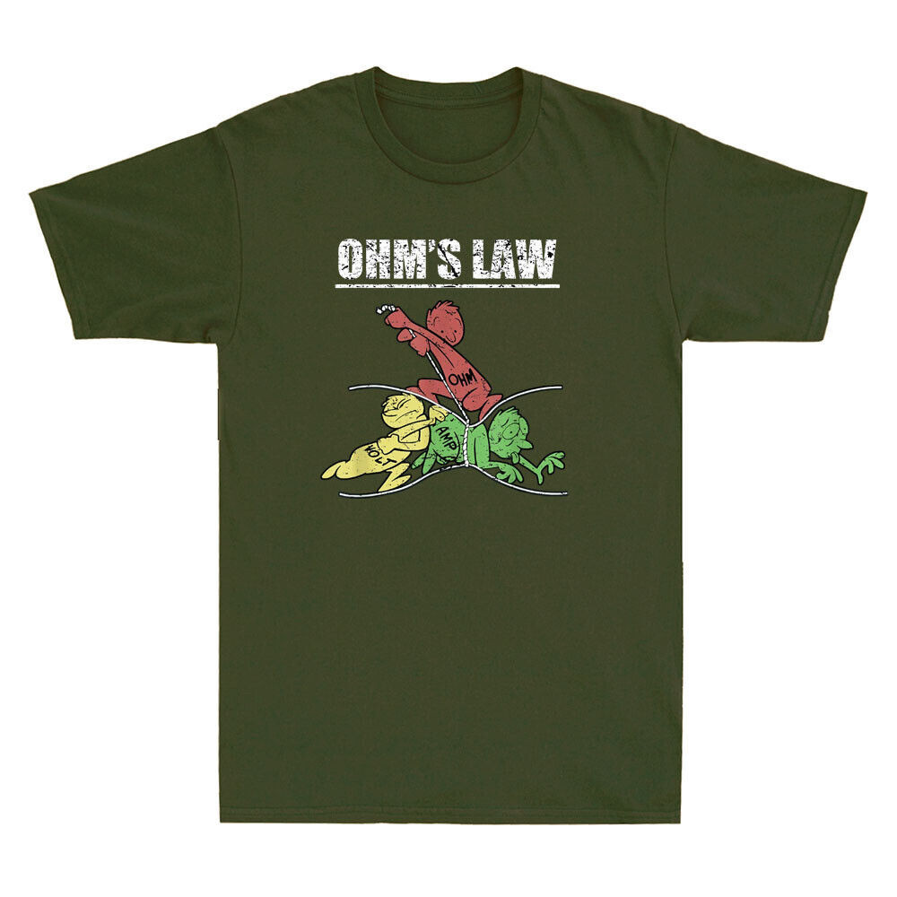 Ohms Law - Electrical Electronics Engineer Funny Meme Novelty Mens T-Shirt