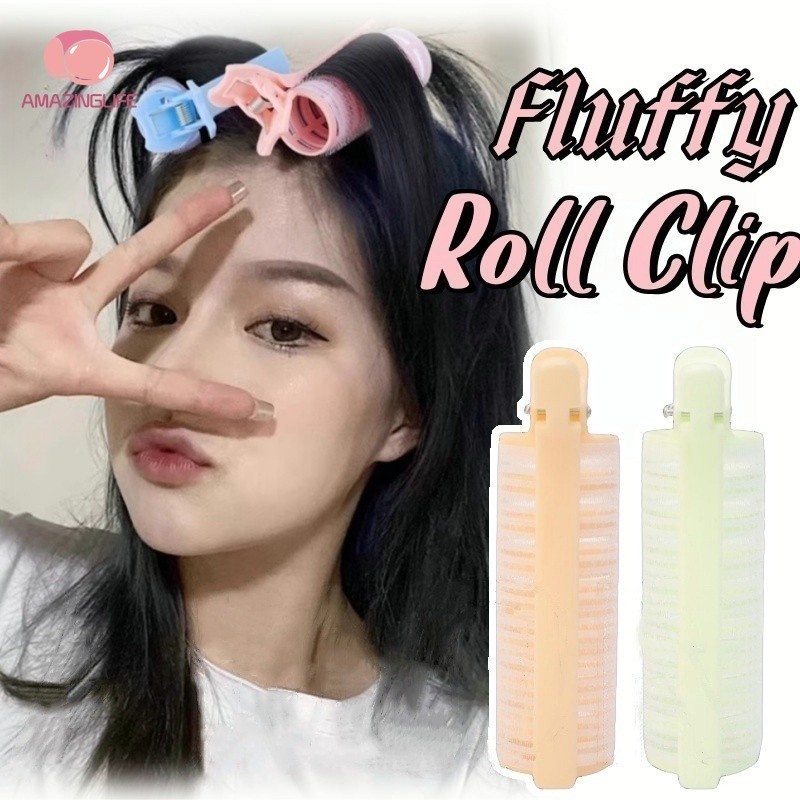 1/3 ชิ้น Natural Fluffy Hair Curlers กิ๊บติดผม-หญิงสาว Air Bangs Curling Wand-สูงCranium Top Hair Rootปุยคลิปเครื่องมือจัดแต่งทรงผม