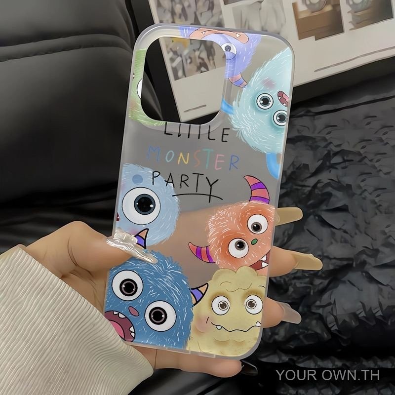 Graffiti Probe Little Monster iPhone15/14/13 เคสโทรศัพท ์ 14Promax สไตล ์ ใหม ่ 11/12 Frosted xs/xr JQLT
