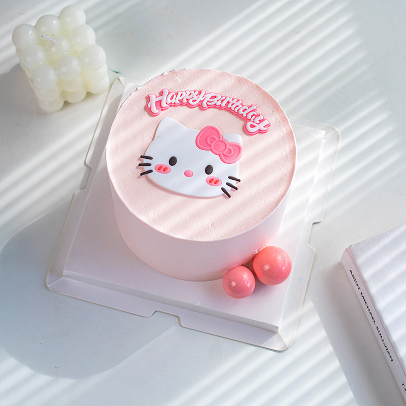 เครื่องประดับเค้กวันเกิดเด็กคนดังทางอินเทอร์เน็ต KT แมว Dingdang เครื่องประดับแมว Happy Birthday plugin อุปกรณ์เสริม - รูปที่ 2