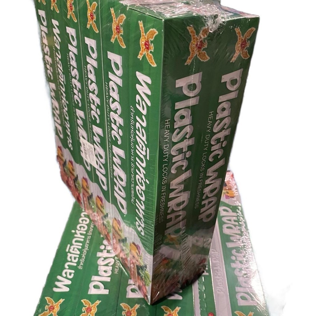 [ ยกโหล 12 ม้วน ] ฟิล์มแรป ถนอมอาหาร Plastic wrap 30 ซม.x 30ซม.