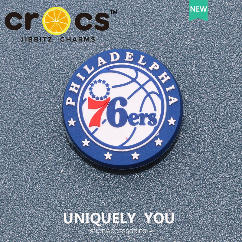 JIBBITZ cross charms ตัวติดรองเท้า โลโก้บาสเกตบอล สไตล์สปอร์ต ตัวติดรองเท้า cross
