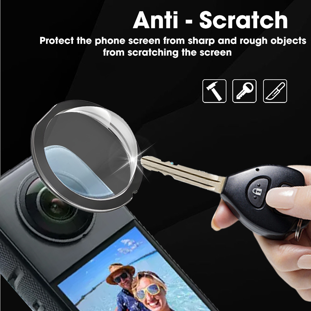 ชุดฟิล์มกระจกนิรภัยสําหรับ Insta360 X3 - 3D HD Lens Guards Cover - Anti-scratch Protective Curved Film - ปกป้องหน้าจอโปร่งใส - Clear Full Coverage Film