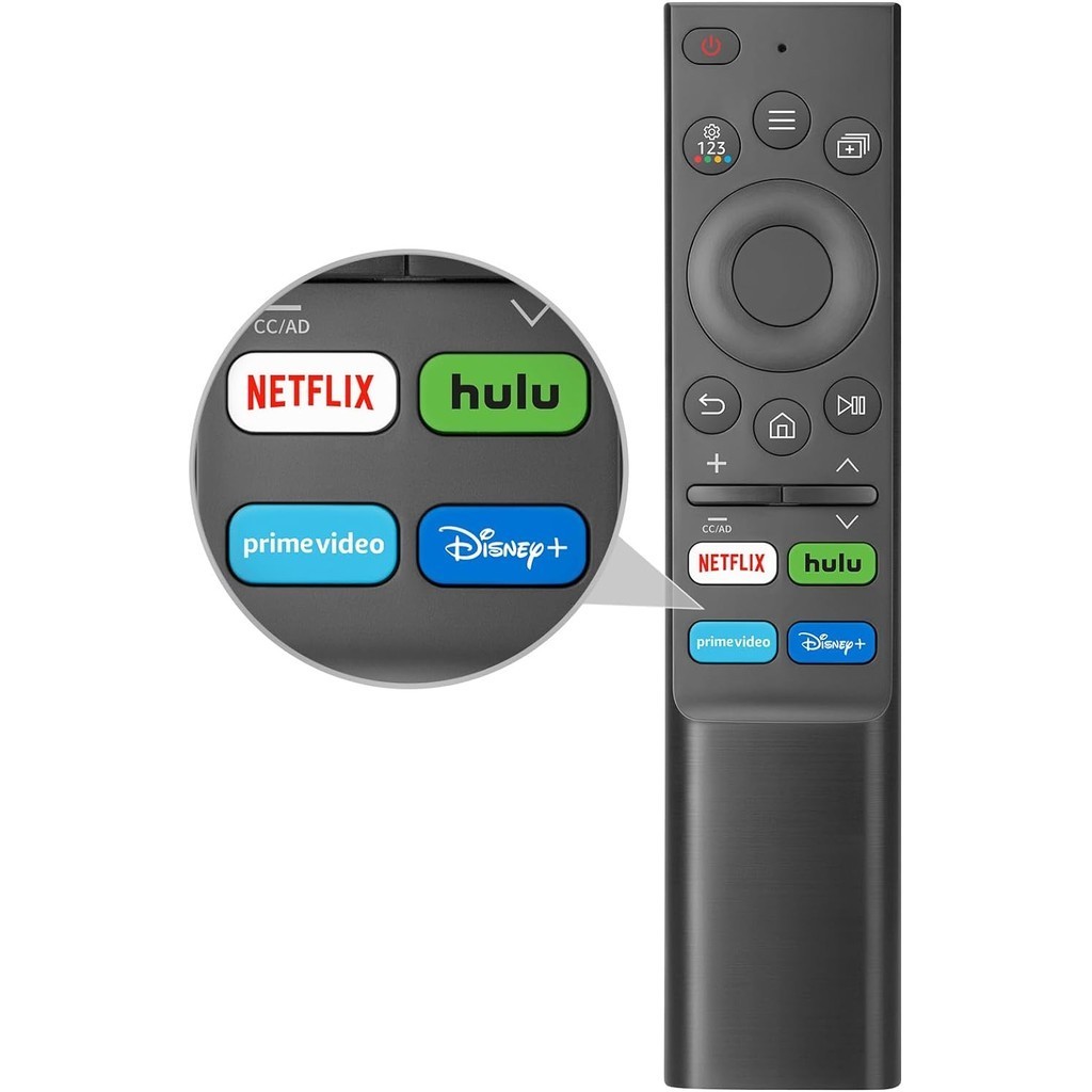 Universal เปลี่ยนระยะไกลสําหรับ Samsung-TV-Remote, ใช้งานร่วมกับ Samsung กรอบ Serif คริสตัล UHD Neo 