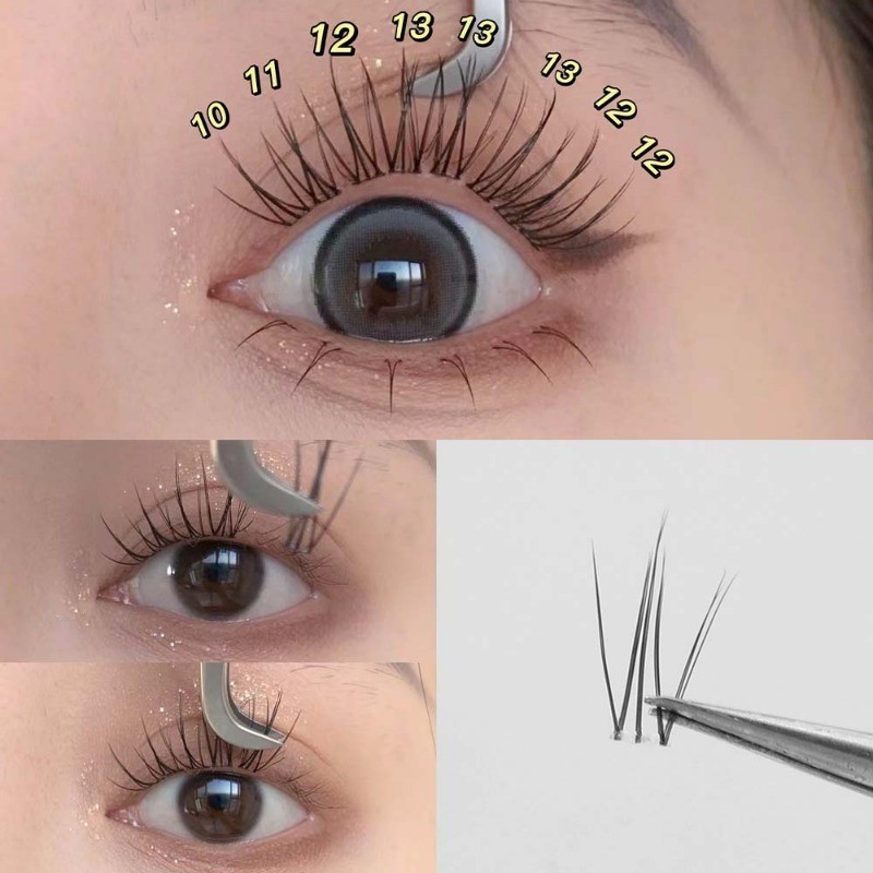 ขนตาปลอมแบบไร้กาว – DIY ต่อขนตาปุยหนาแบบใช้ซ้ําได้ – ส่วนแบบมีกาวในตัวต่อขนตาแบบนุ่มธรรมชาติ ราคา ถูกที่สุด ดีลบีเคเค แกลเลอรีภาพที่ 6