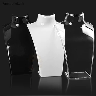 Annapink.th 4 สีอะคริลิคสร้อยคอหุ่นเครื่องประดับผู้ถือต่างหูชั้นวางจอแสดงผล EN
