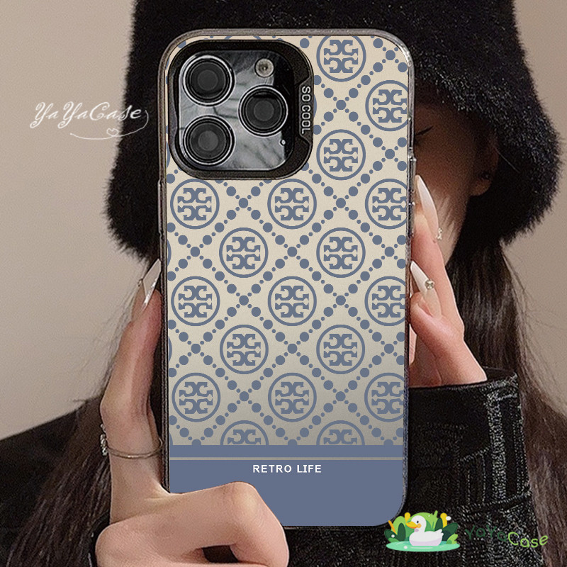 สำหรับ iPhone11 13 CASE FOR เคสไอโฟน15 14 12 Pro Max 15 14 7 8 Plus X XR XS MAX ลายสก๊อต รุ่น สไตล์ ขั้นสูง สี เงินเคส