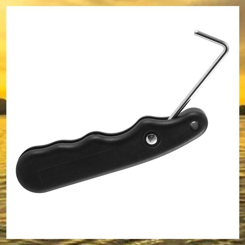 (PTL) Universal ใช้งานได้จริงสําหรับลูกกลิ้งรูปพร้อมตะขอขยาย Ice Hockey Puller แบบพกพา Handle Skate Lace Tighter