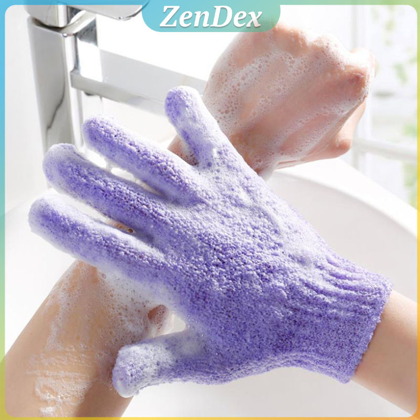 Z.D. ถุงมืออาบน้ำ ถุงมือขัดผิวอาบน้ำ ขจัดเซลล์ผิวเก่า พร้อมส่ง Glove-style bath towel